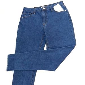 tinseltown high waist frayed crop jeans NWT 27